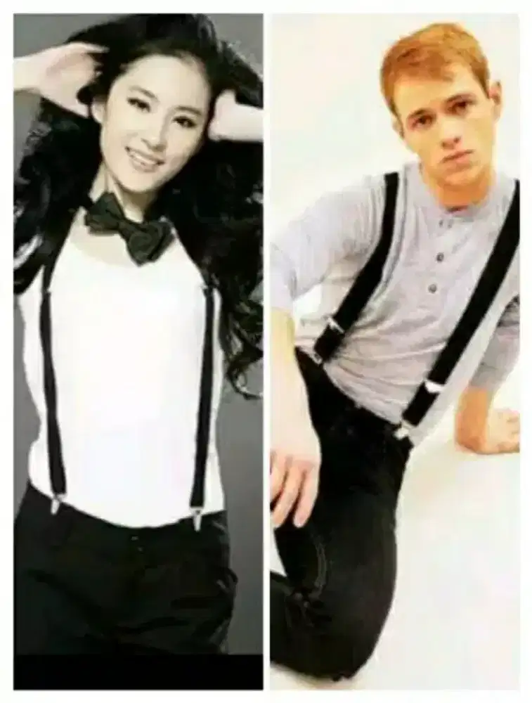 Suspender bahan spandex molor berbagai warna untuk dewasa