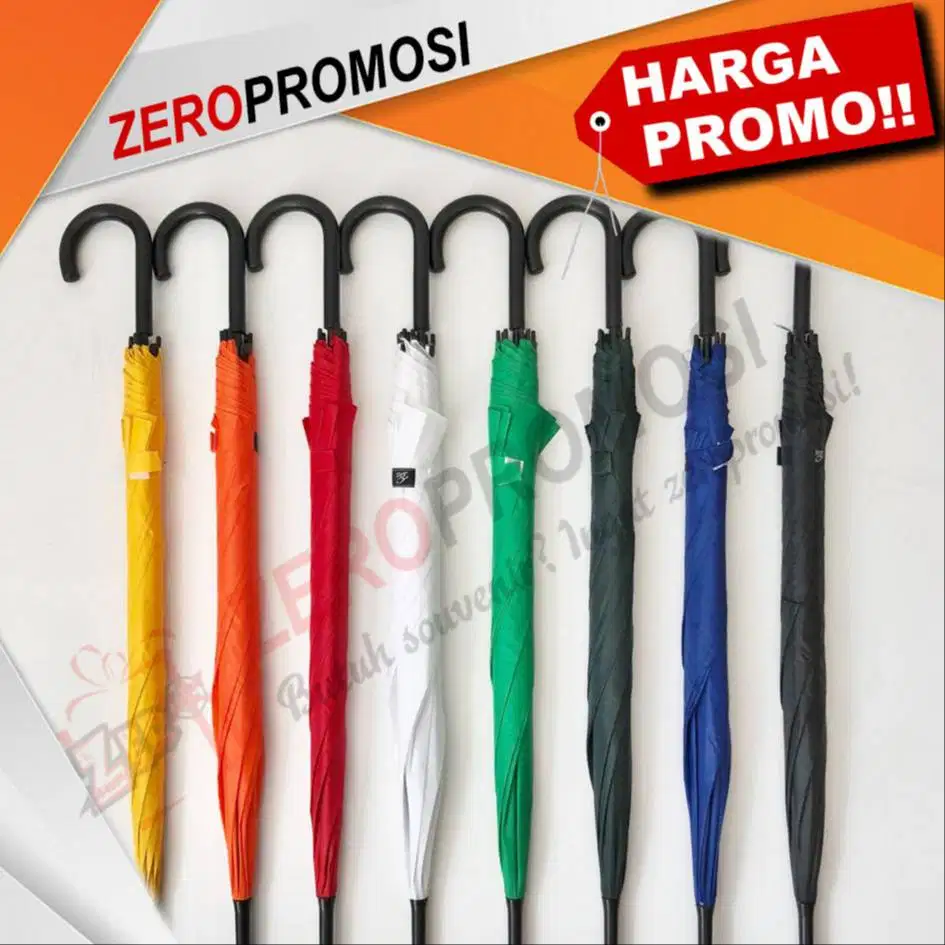 Barang promosi perusahaan payung premium gagang j