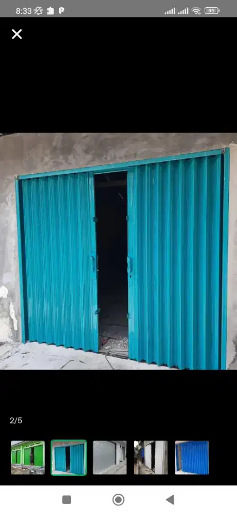 Folding gate roling door