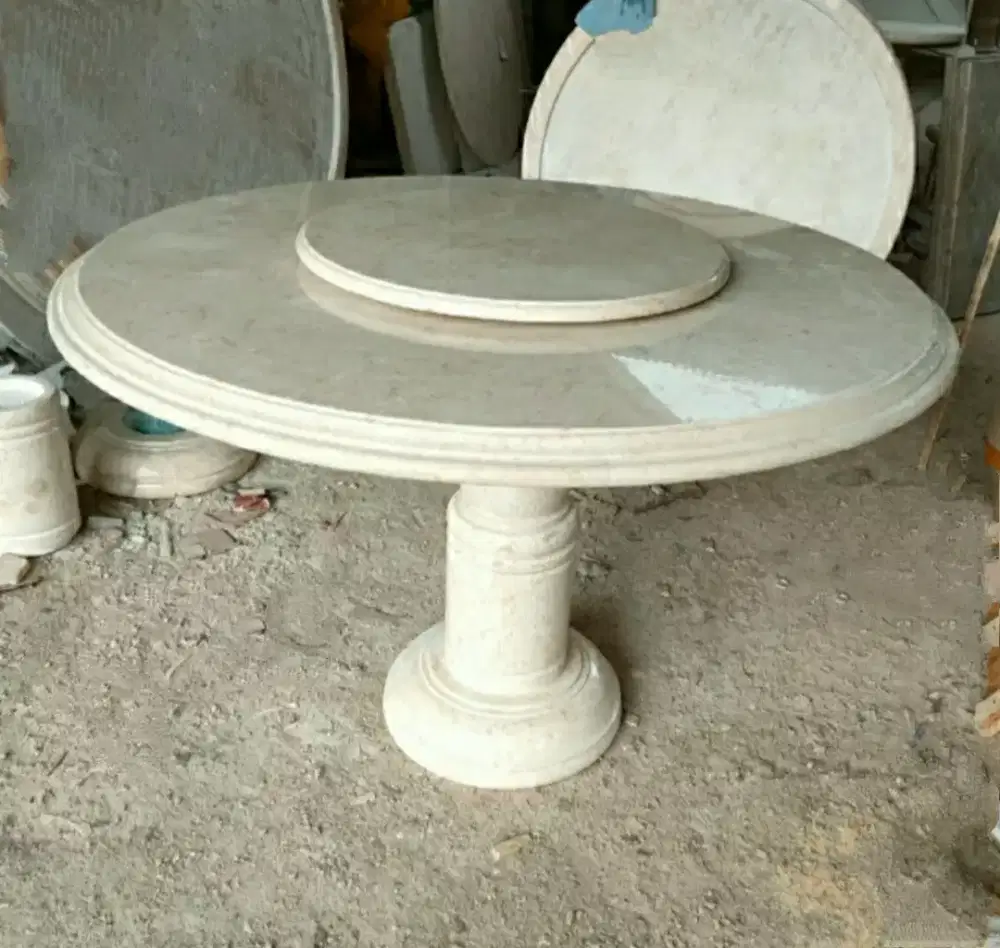 Meja Marmer Putar