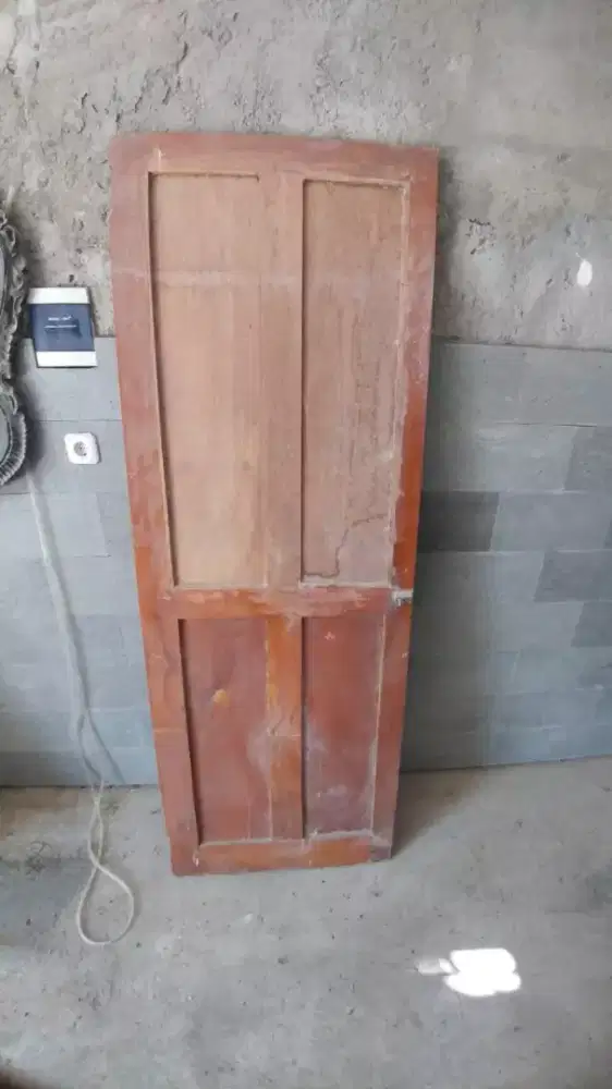 Pintu rumah / pintu kamar jati tua