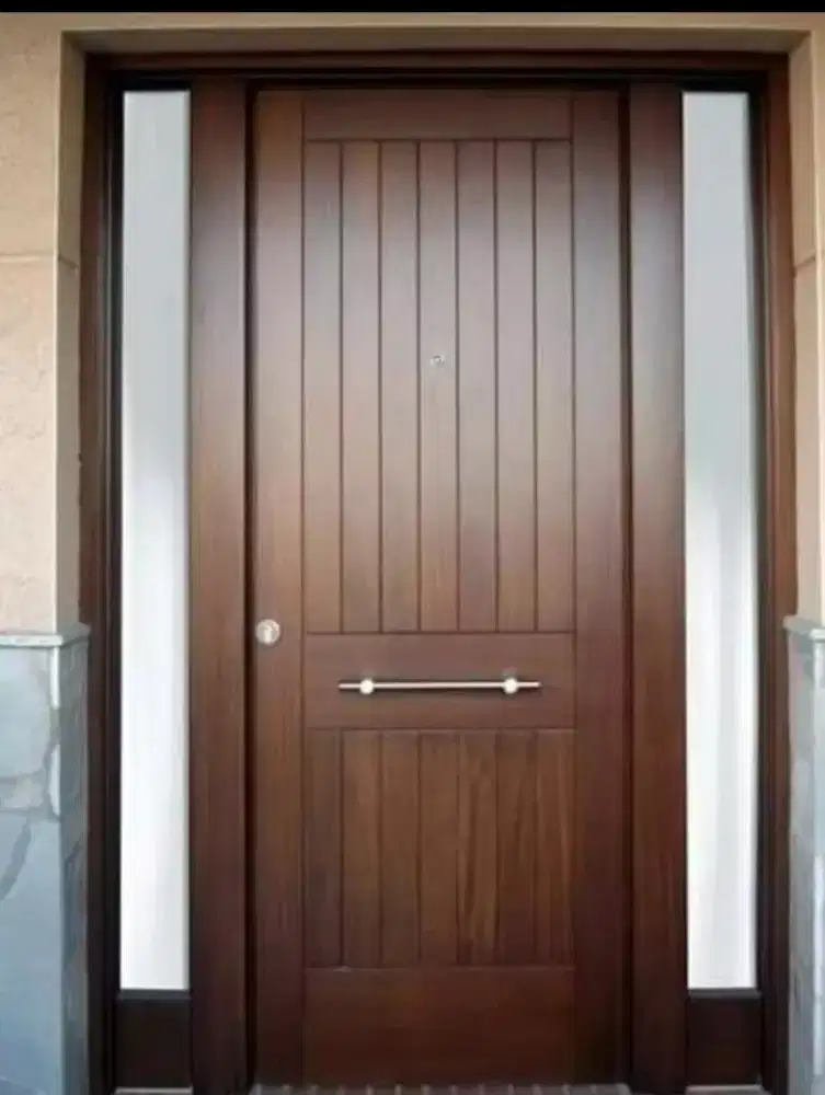 Kusen pintu kayu jati minimalis