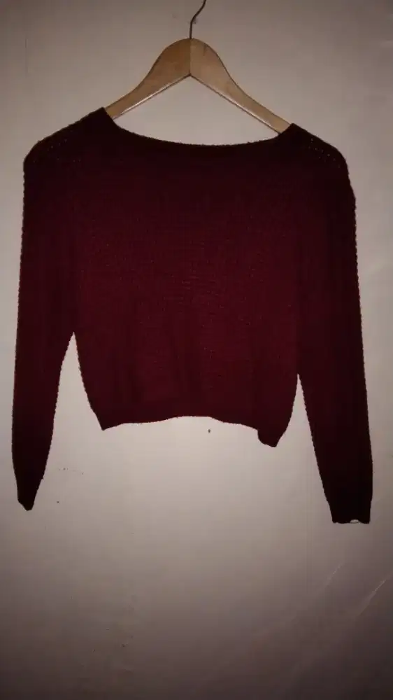 Top rajut bahan knit