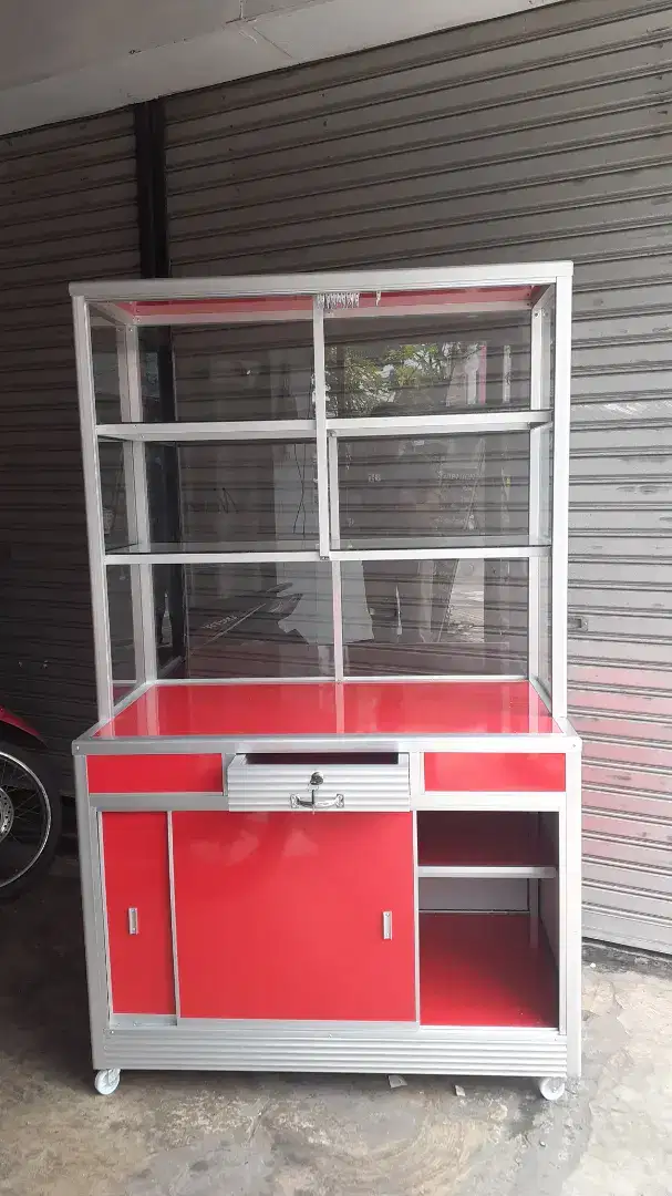 Etalase kuliner Panjang.100cm Bahan ACP