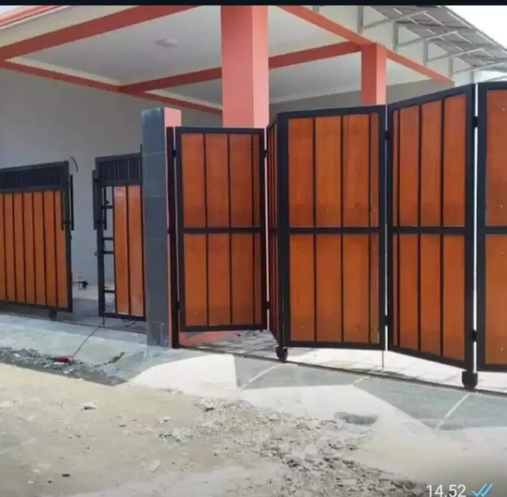 Pagar geser minimalis