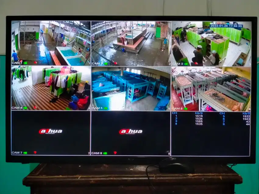 Cctv murah 8 camera dahua 2 mp