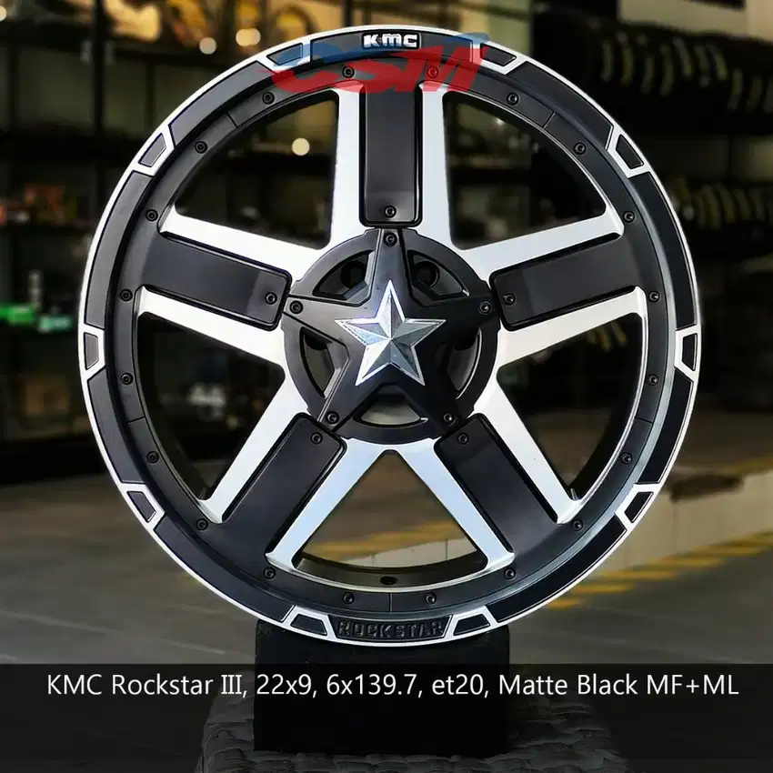 SLE!!! Velg KMC Rockstar III R22 for Pajero, Fortuner, LC80, LC300