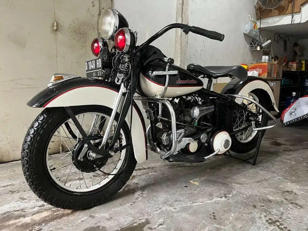 Harley Davidson Model WL 1948, KM Rendah, Langka, Bangun dari Nol