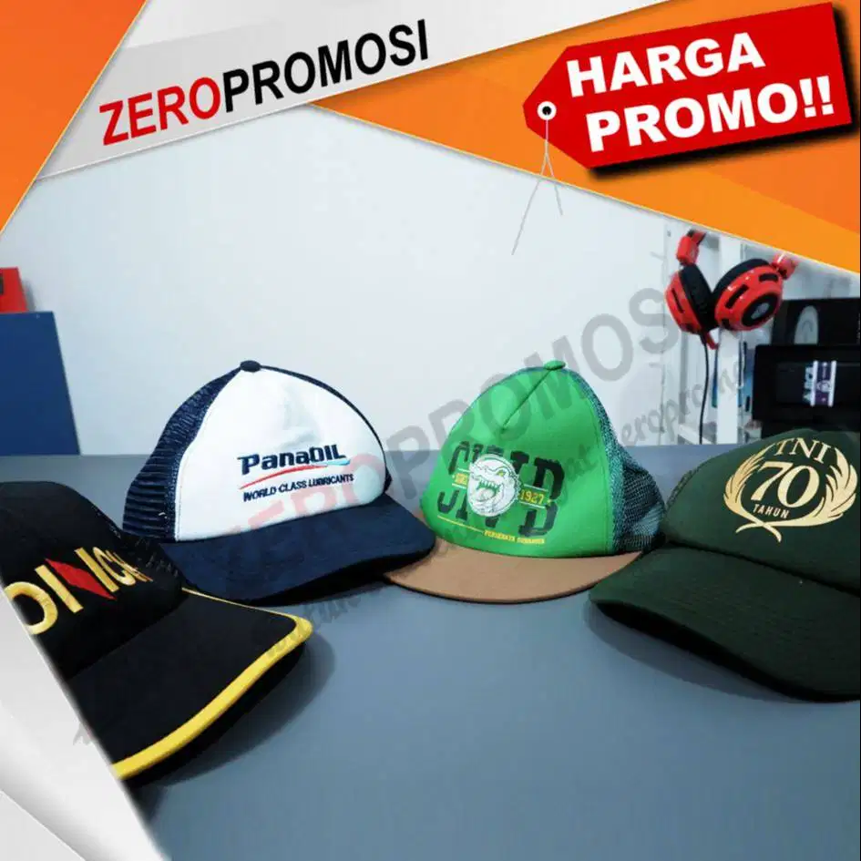 Souvenir Topi Jaring Trucker Promosi Custom