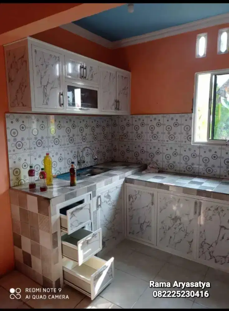 Kitchen set aluminium anti rayap murah berkualitas bergaransi