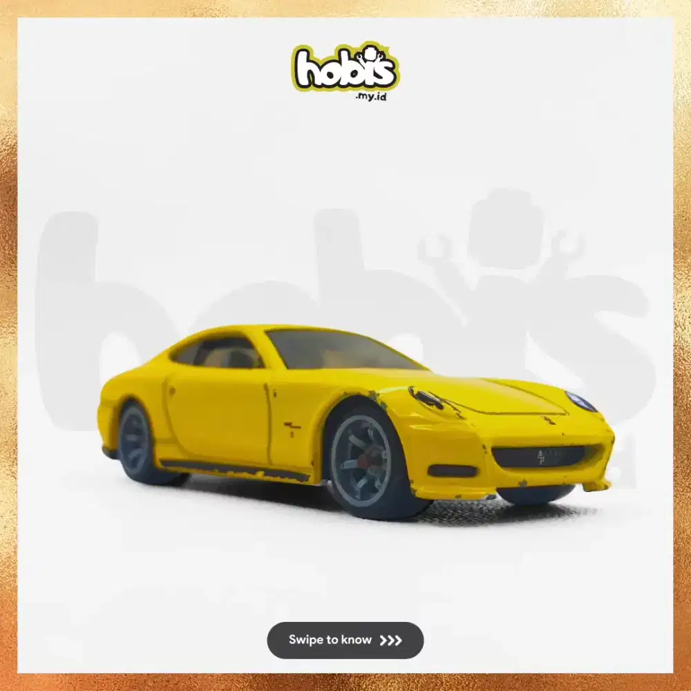 Diecast Hot Wheels Ferrari Scaglietti Yellow Speed Machines Loose Rare