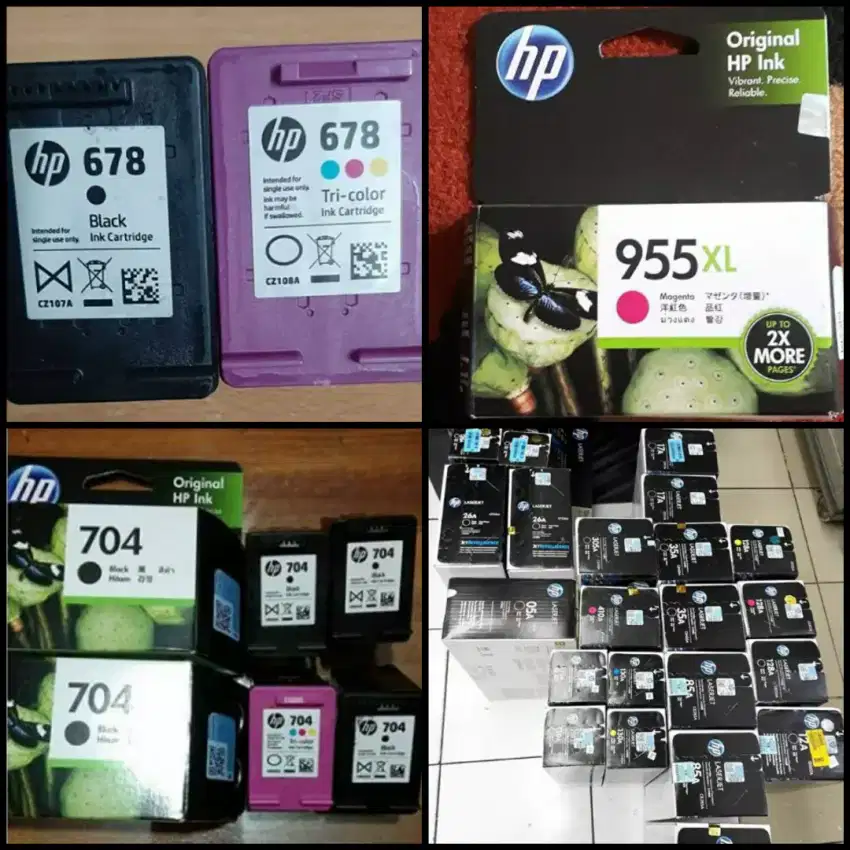 Menerima catridge baru/bekas dengan harga tinggi & toner, Canon,hp dll