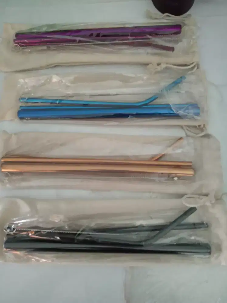 Sedotan stainlis isi 5pcs