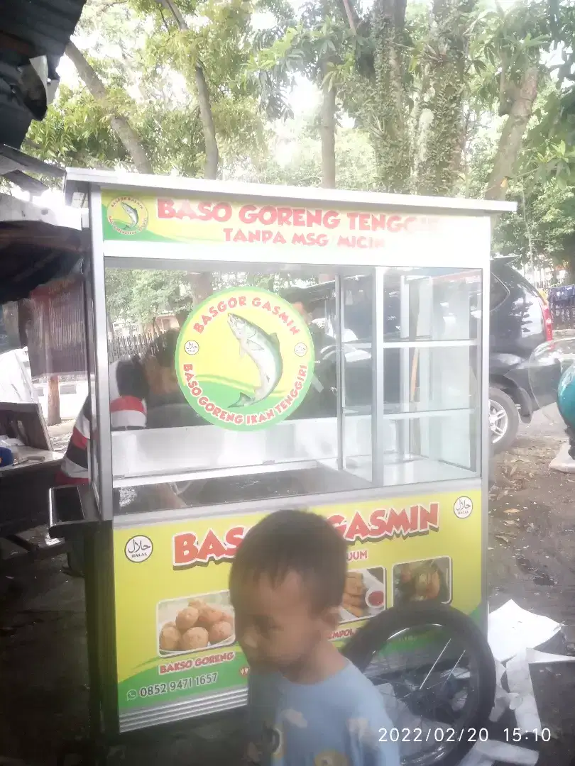 jual gerobak dorong basreng