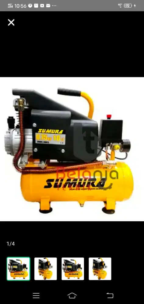 (RUMAH TEKNIK JOGJA)Kompresor listrik model portabel 3/4 hp otomatis