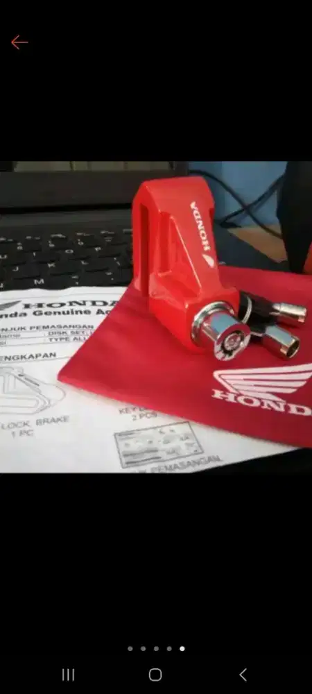 Kunci cakram honda original anti maling
