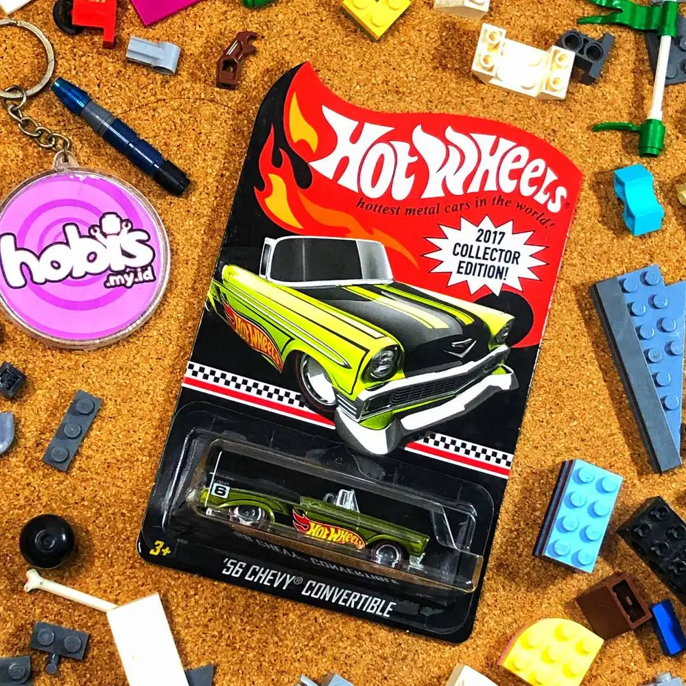 Diecast Hot Wheels Collector Edition Chevy Convertible Green Mail In