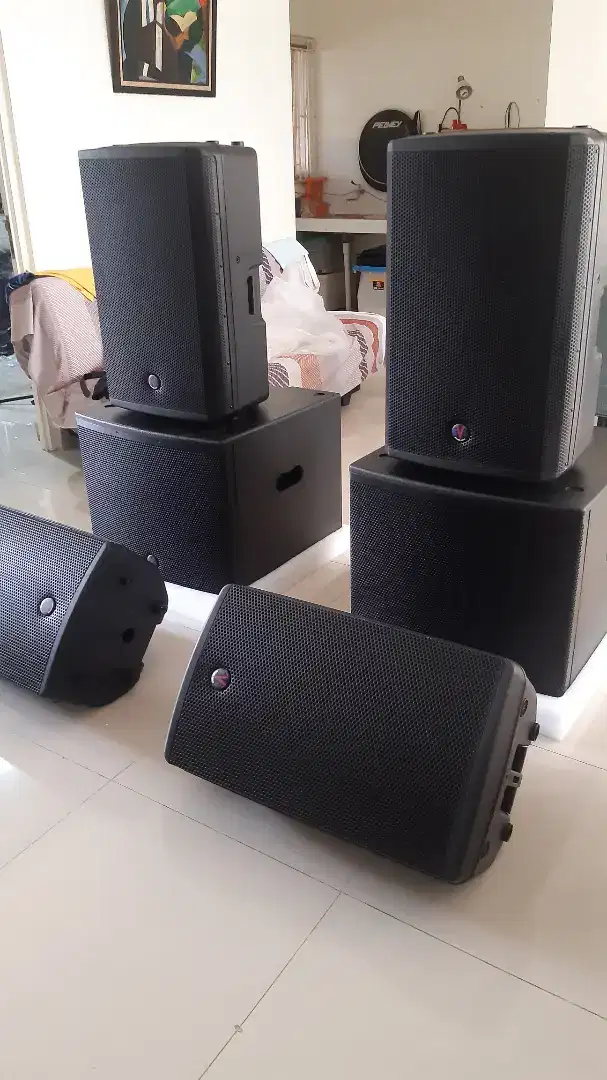 1 set SOUND system active EVO ..no huper yamaha mackie beta3 proel
