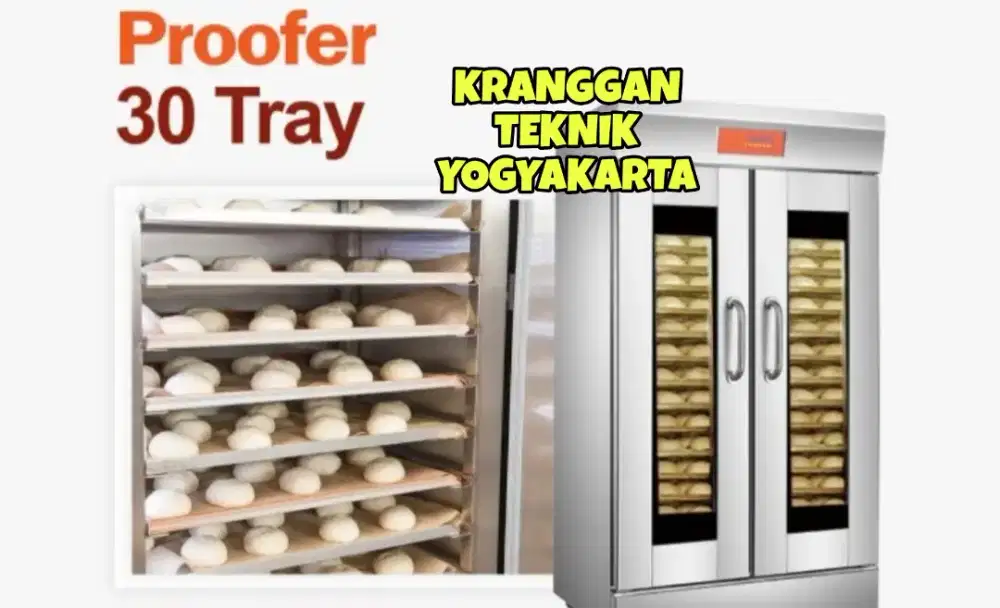 (KRANGGAN TEKNIK)Proofer elektrik 30 rak/tray mesin pengembang roti