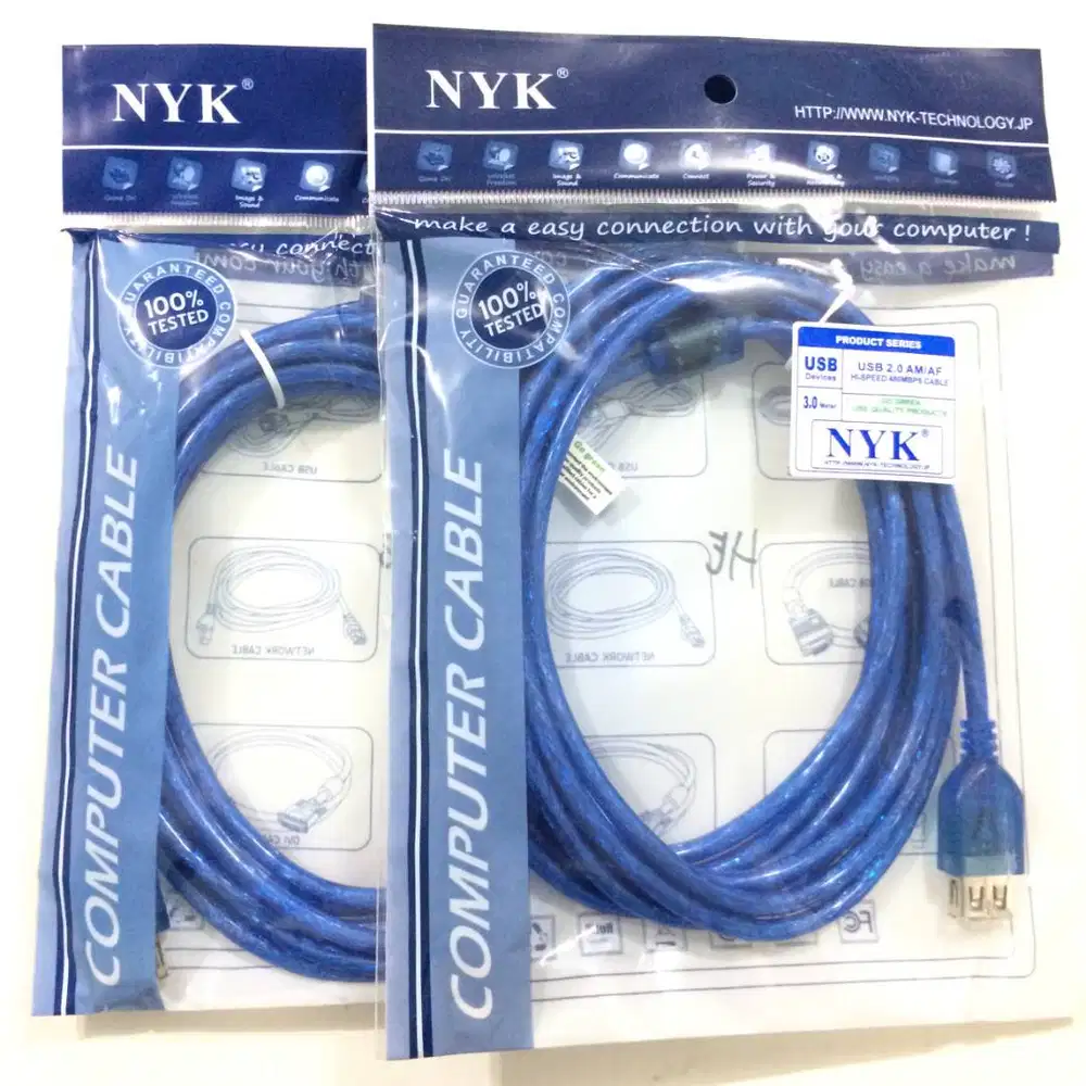 N E W Kabel USB Extention Perpanjangan 1.5/3/5m Berkualitas