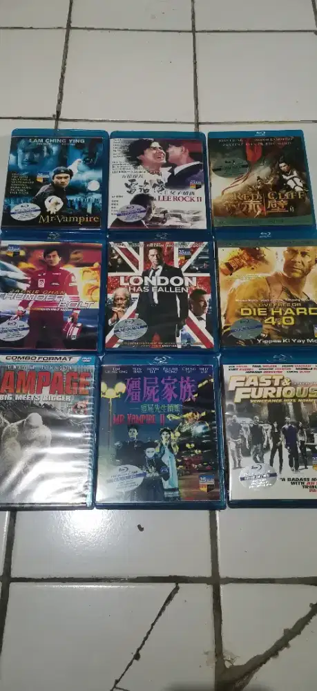Kaset bluray movie kondisi new