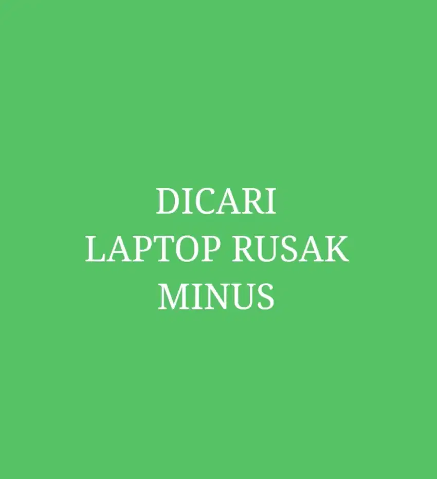 Dibeli laptop rusak tawarkan
