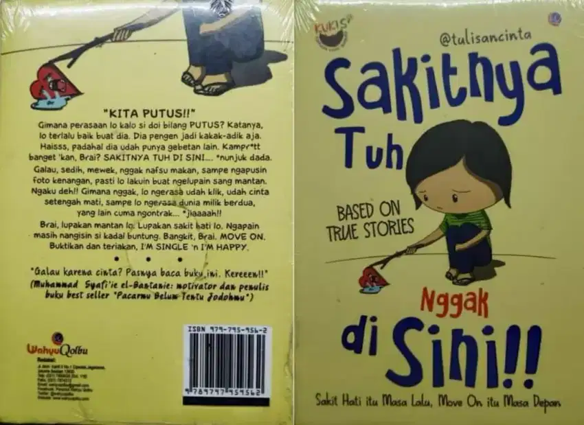 Buku tentang cinta
Judul : Sakitnya Tuh Nggak Disini