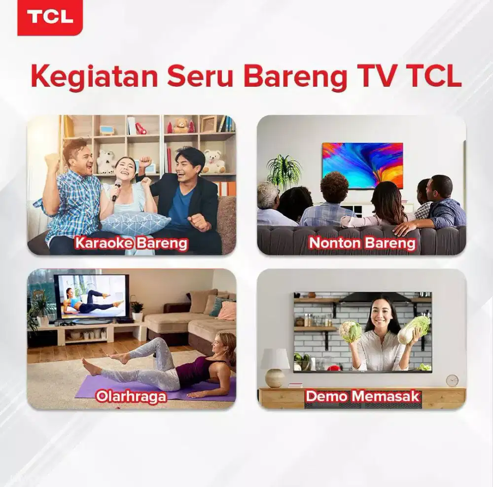 [Smart Android 11 GoogleTV]TCL 55 4K UHD Frameles NetflixDigital BARU