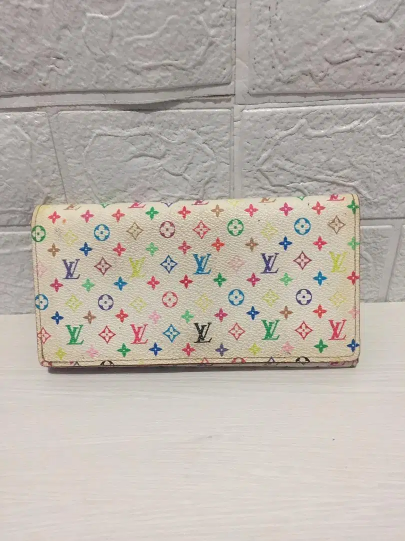 Dompet kulit LV multicolor