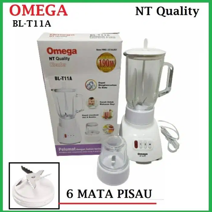 Blender National Omega 2in1 Gelas Kaca