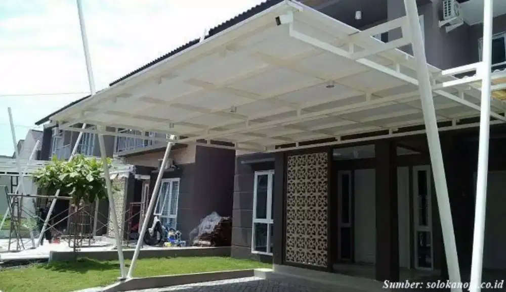 Bengkelas pemasangan canopy alderon polycarbonate spandex #543