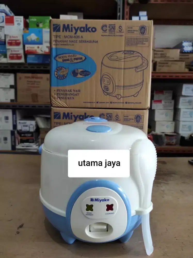 RICE COOKER KECIL MIYAKO 0,6Ltr MCM-606A (BARU DAN BERGARANSI)