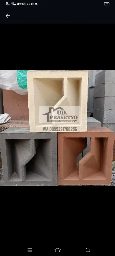 Loster Beton bahan beton,gravel dan putih