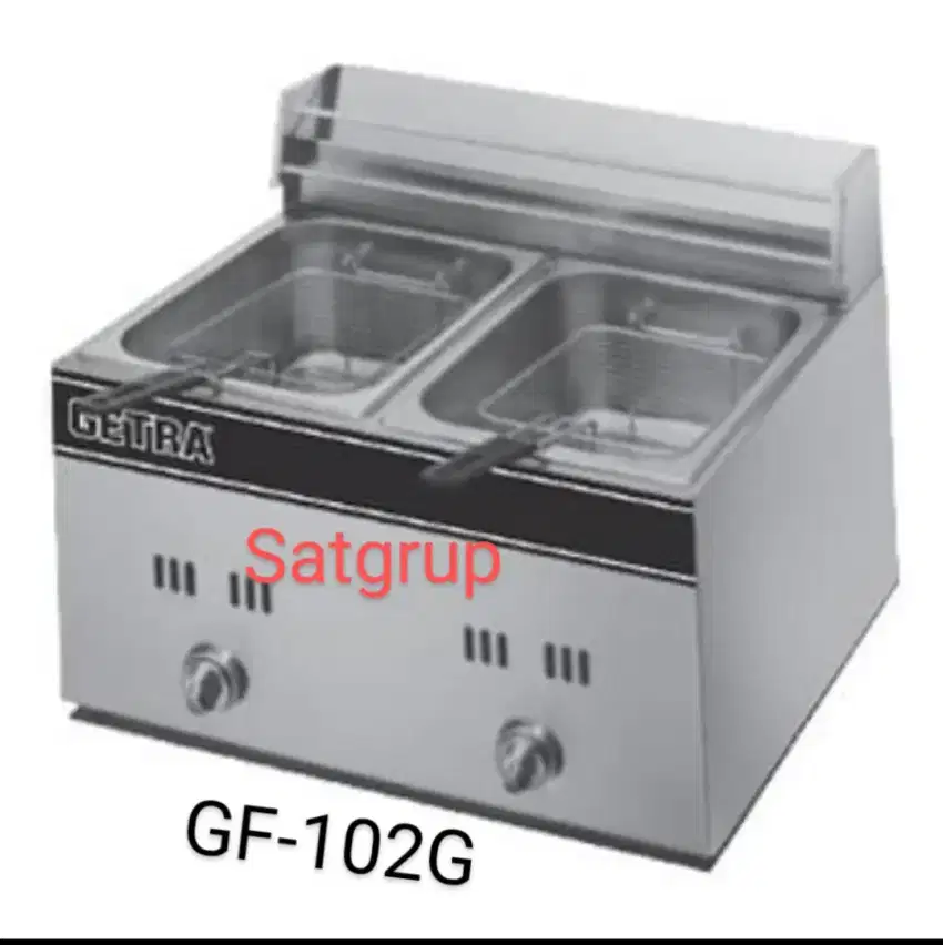 Deep fryer gas 2 tangki x 6 ltr/penggorengan ayam,ikan,nugget GF-102 G