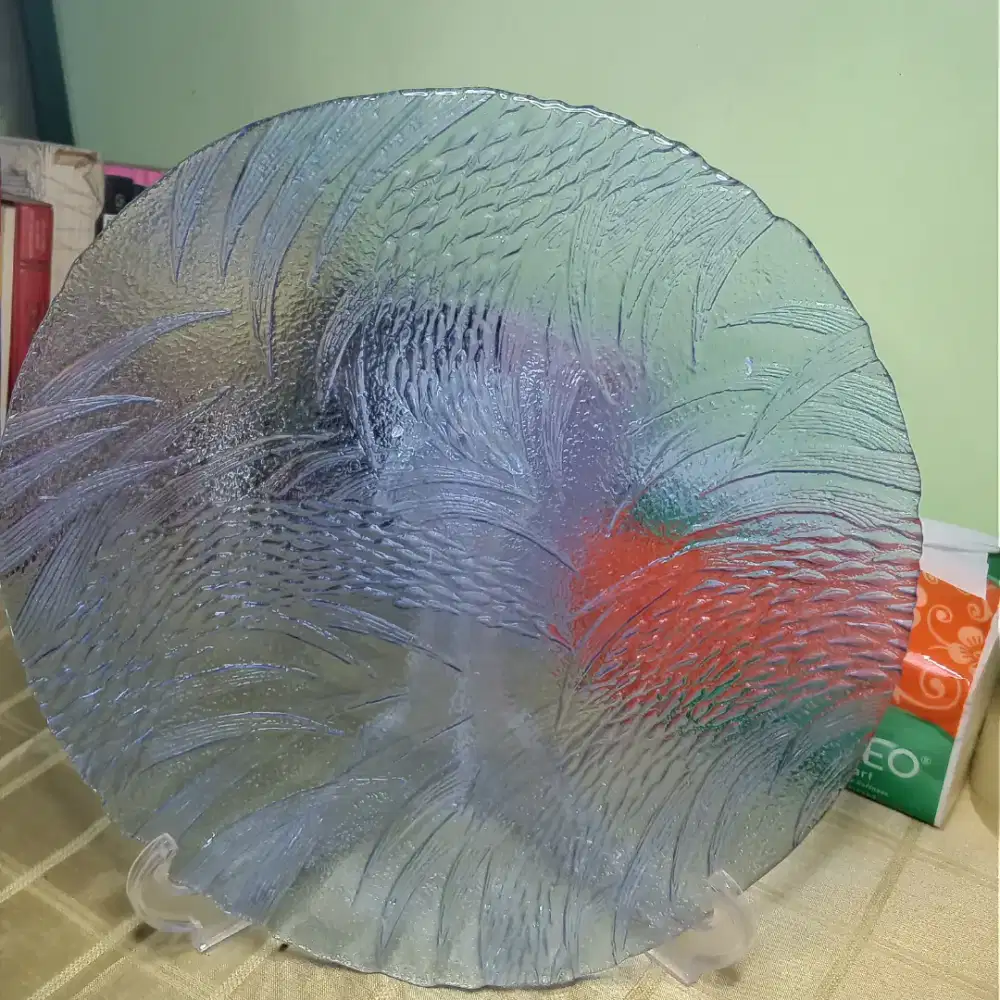 Piring antik kristal pers klasik fury