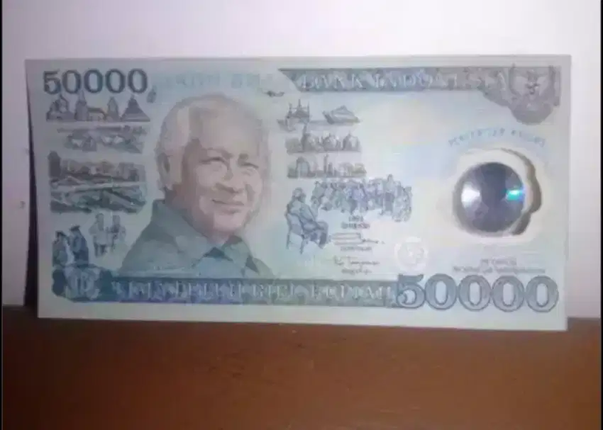 Uang kuno unik seserahan pernikahan mas kawin 50.000 lima puluh ribu