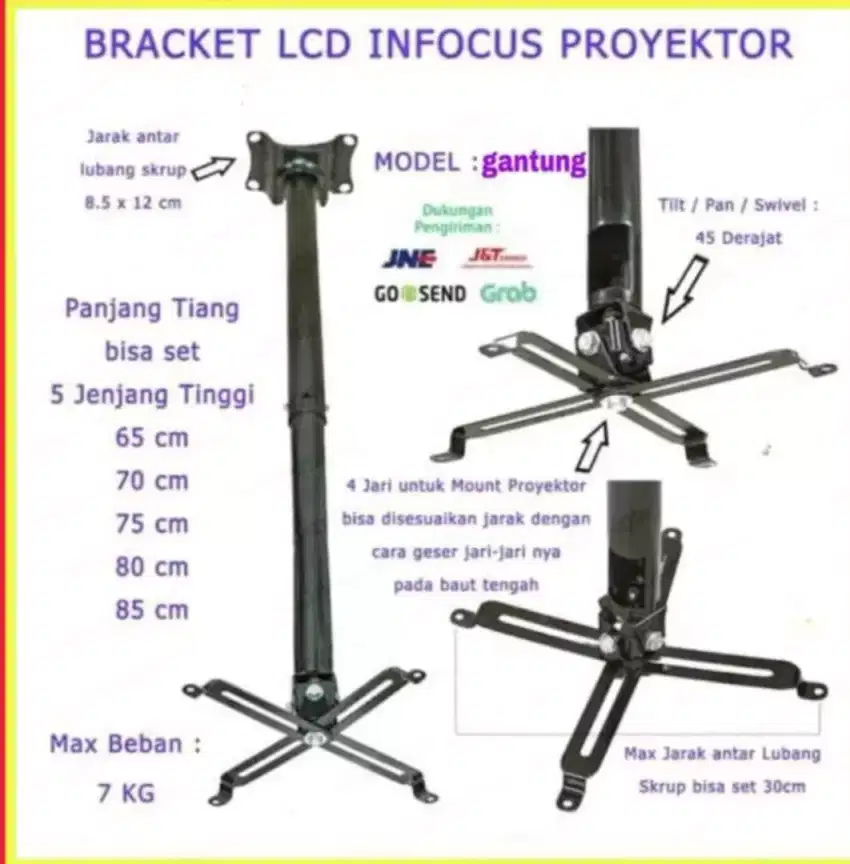 Bracket Lcd Proyektor universal