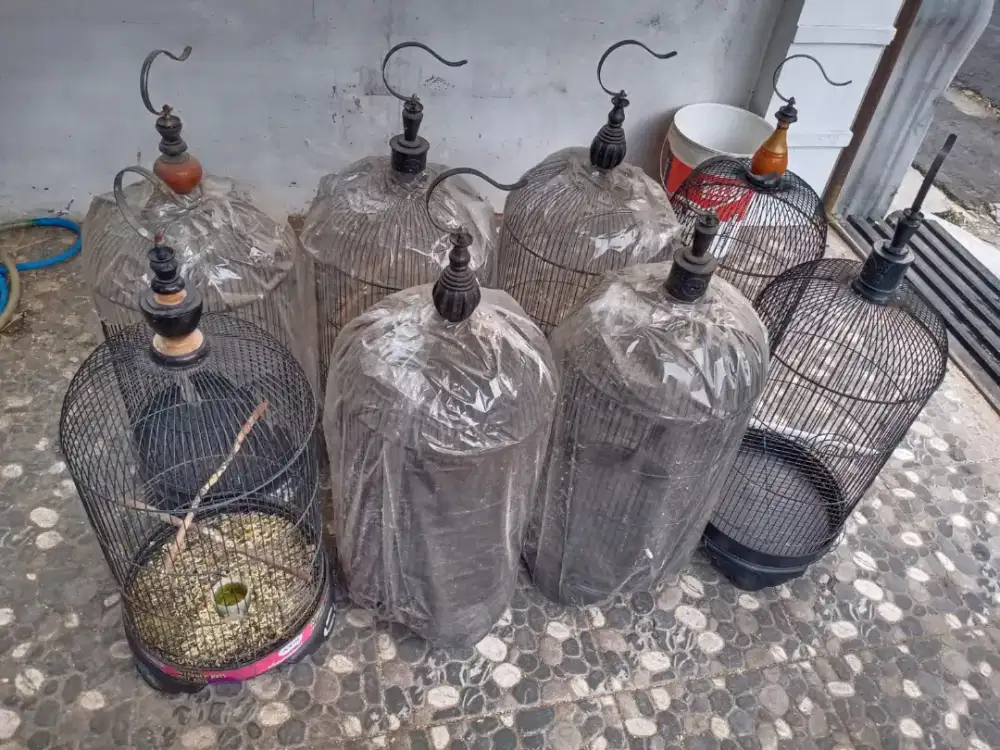 Sangkar besi bekas kondisi mulus dijual borongan 10 unit
