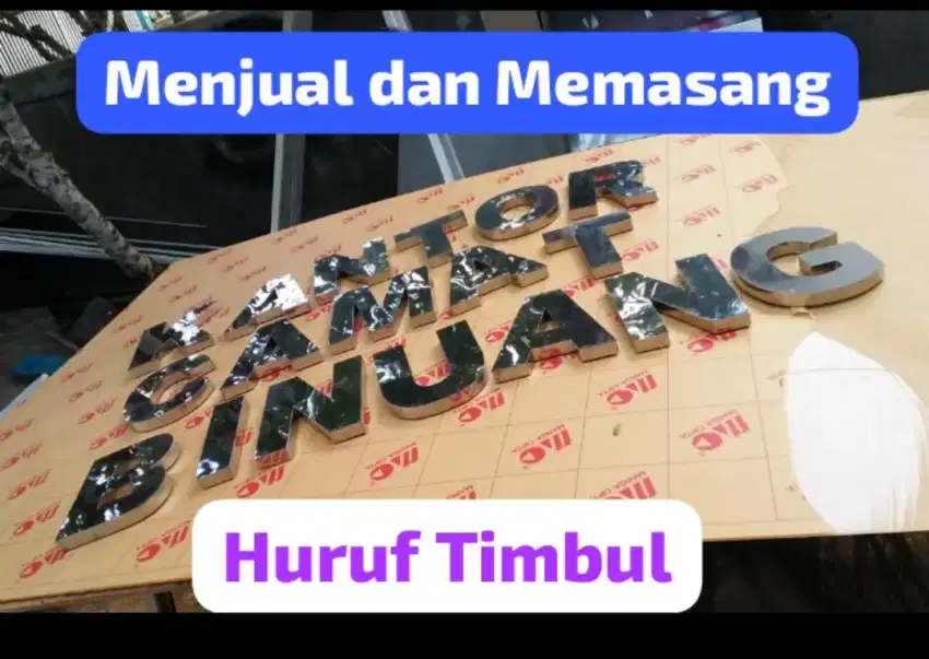 Jual Huruf Timbul