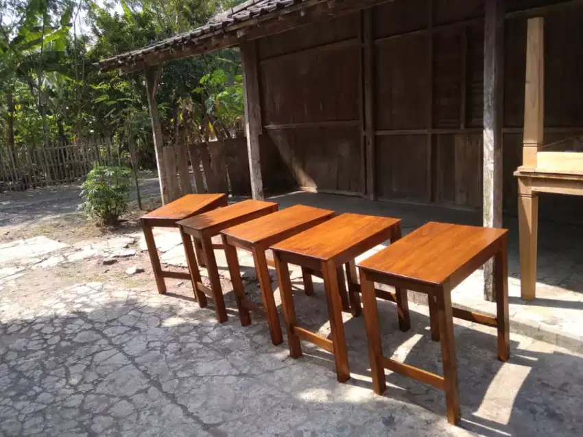 Meja kursi cafe kayu jati,mahoni