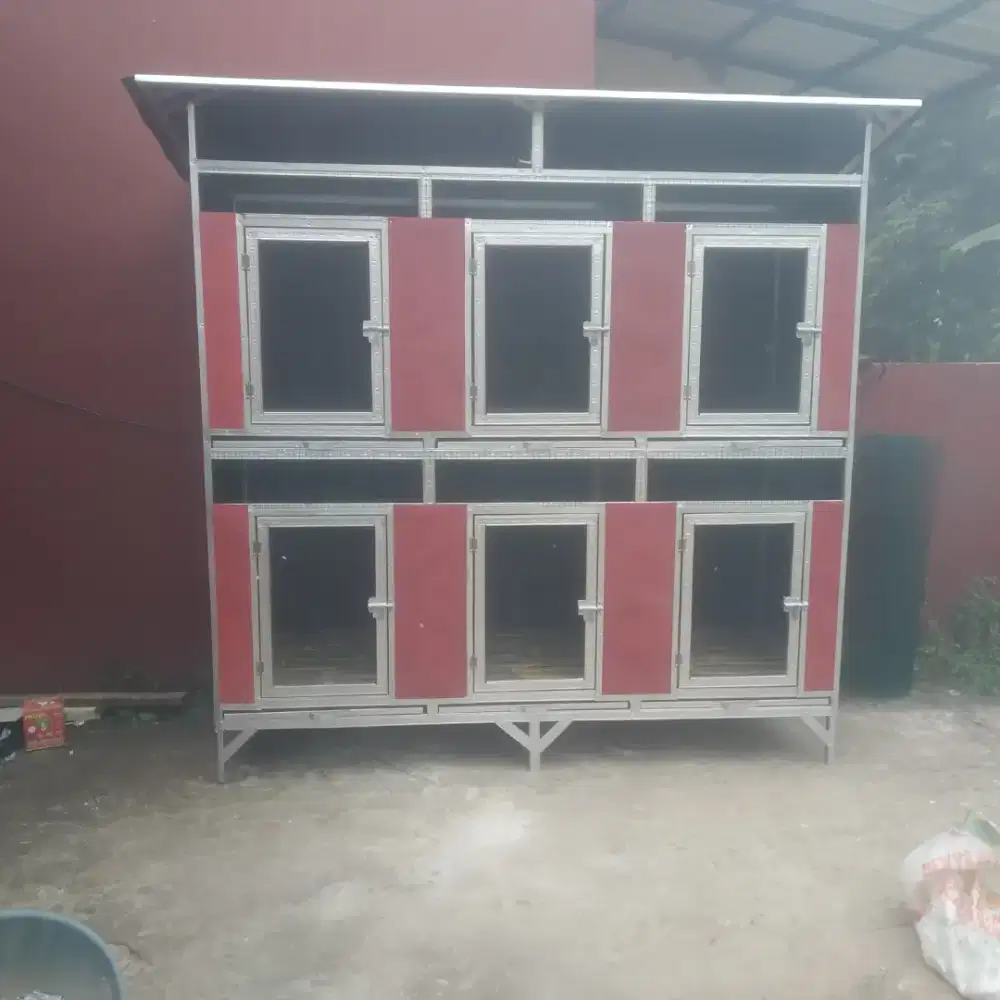Kandang ayam 6 pintu