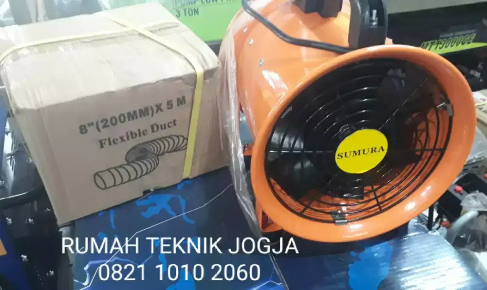 Blower fan 8 inch, include selang 5 m