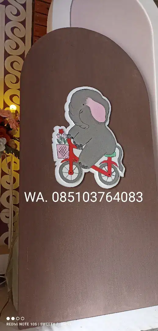 Backdrop custom styrofoam latar dekorasi ultah