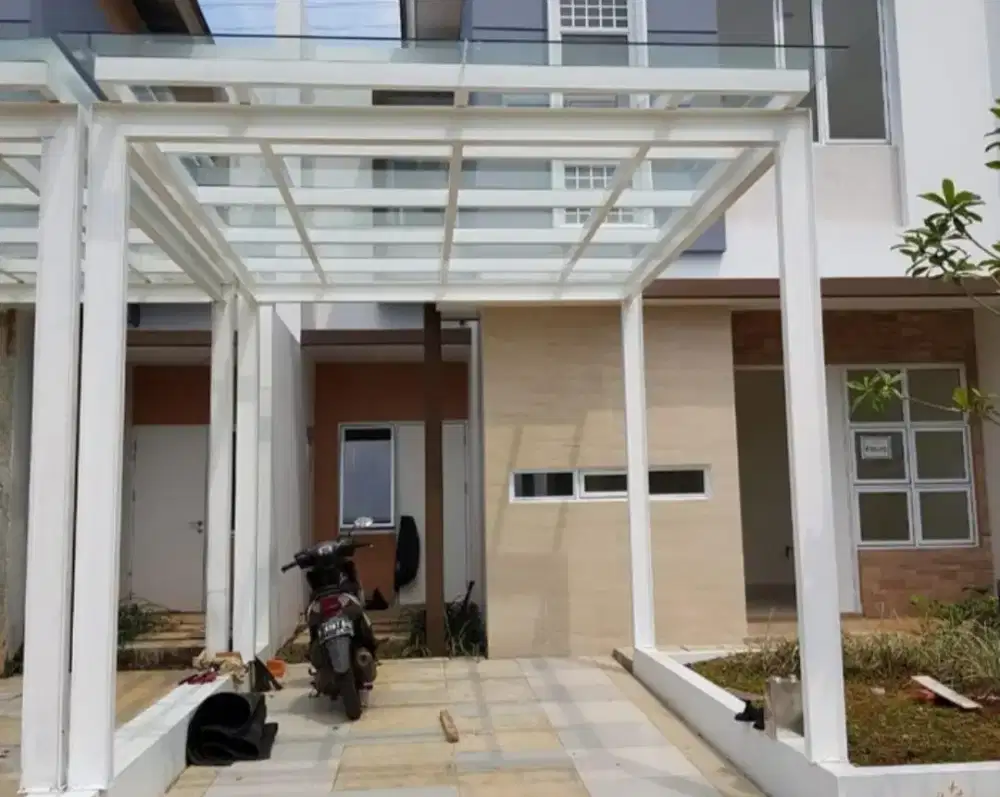 kanopi /carport atap kaca