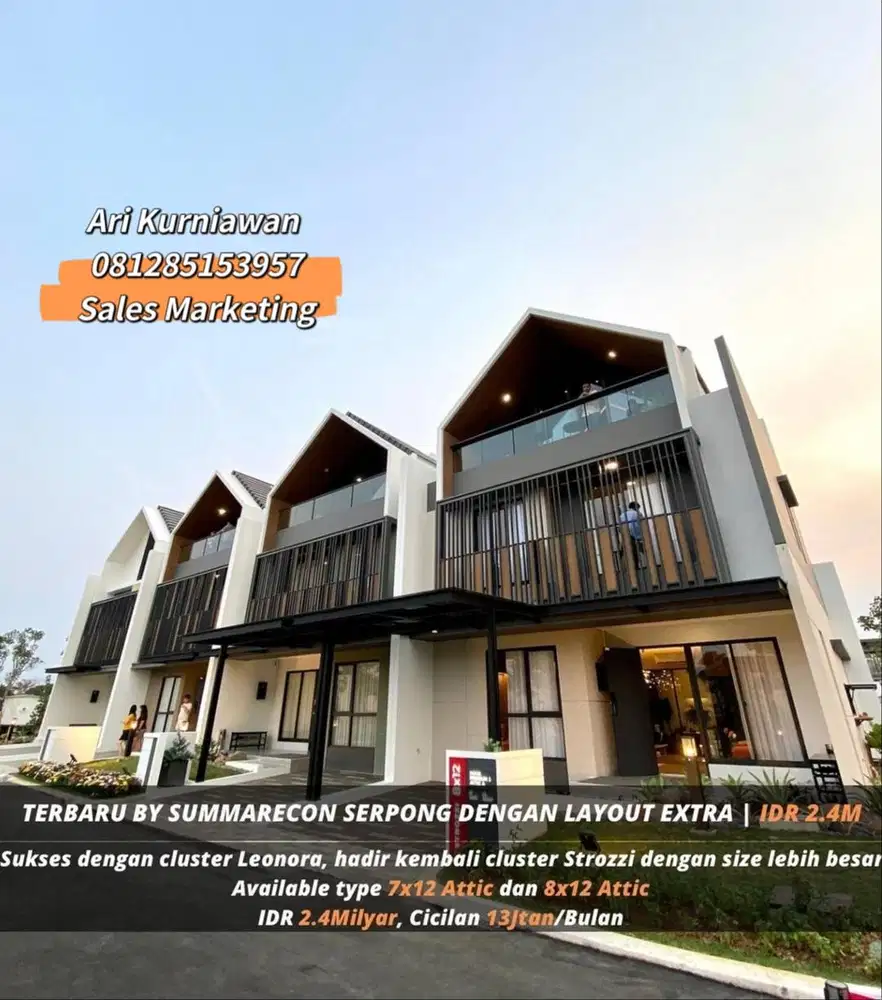 STROZZI gading serpong 3lt L8 L7 2man super hits di gading serpong Dijual Rumah & Apartemen