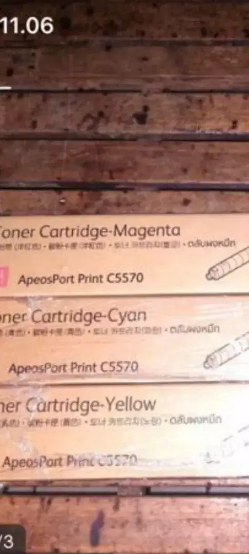 Cartridge dan toner laser jet diterima/dibeli