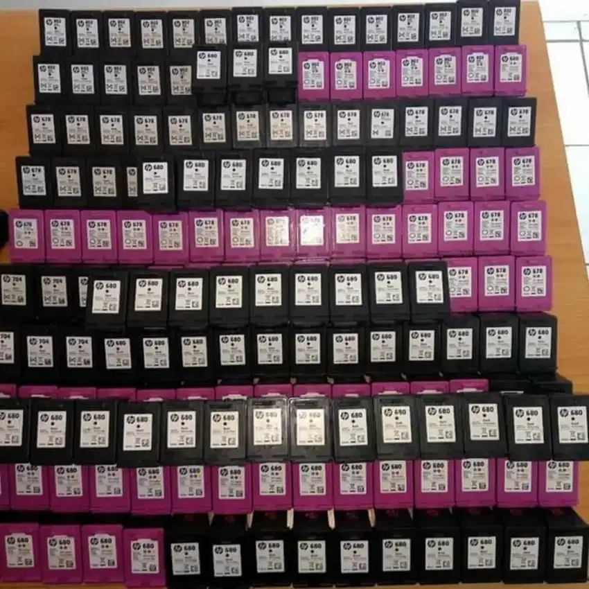 Tinta cartridge HP bekas tampung