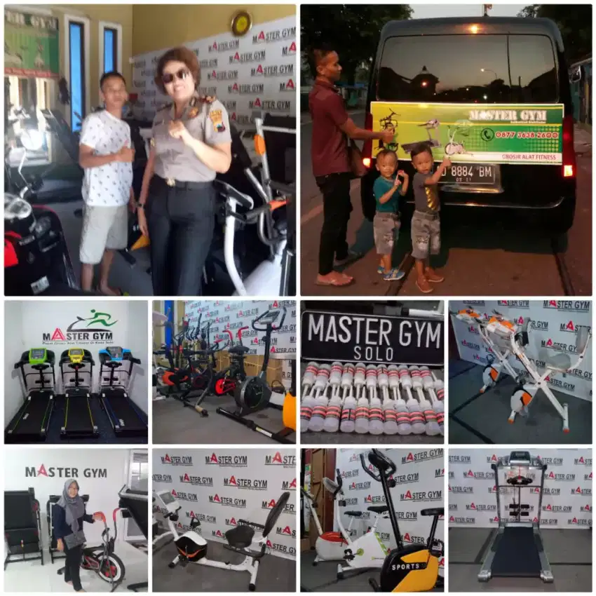 KLATEN FIT !! Grosir Alat Fitness Treadmill Sepeda Statis COD #Klaten