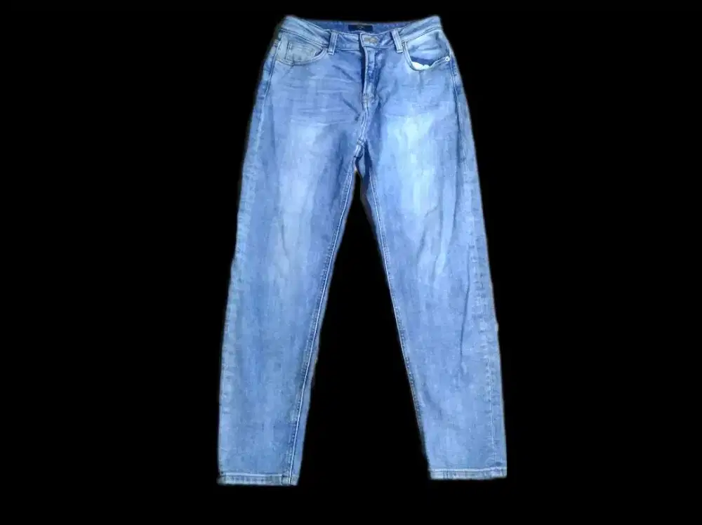 Celana Jeans Topten Denim Slim Baggy Wash Light Blue Original No Zara