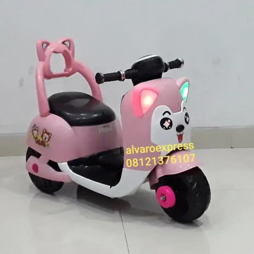 Motor mainan aki anak toptoy kucing